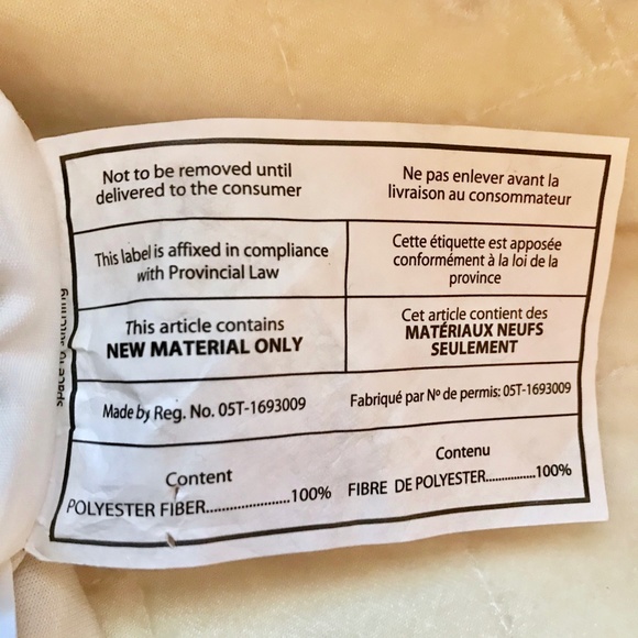 Holiday Stocking White Cream Gold Velvet - Picture 5 of 6